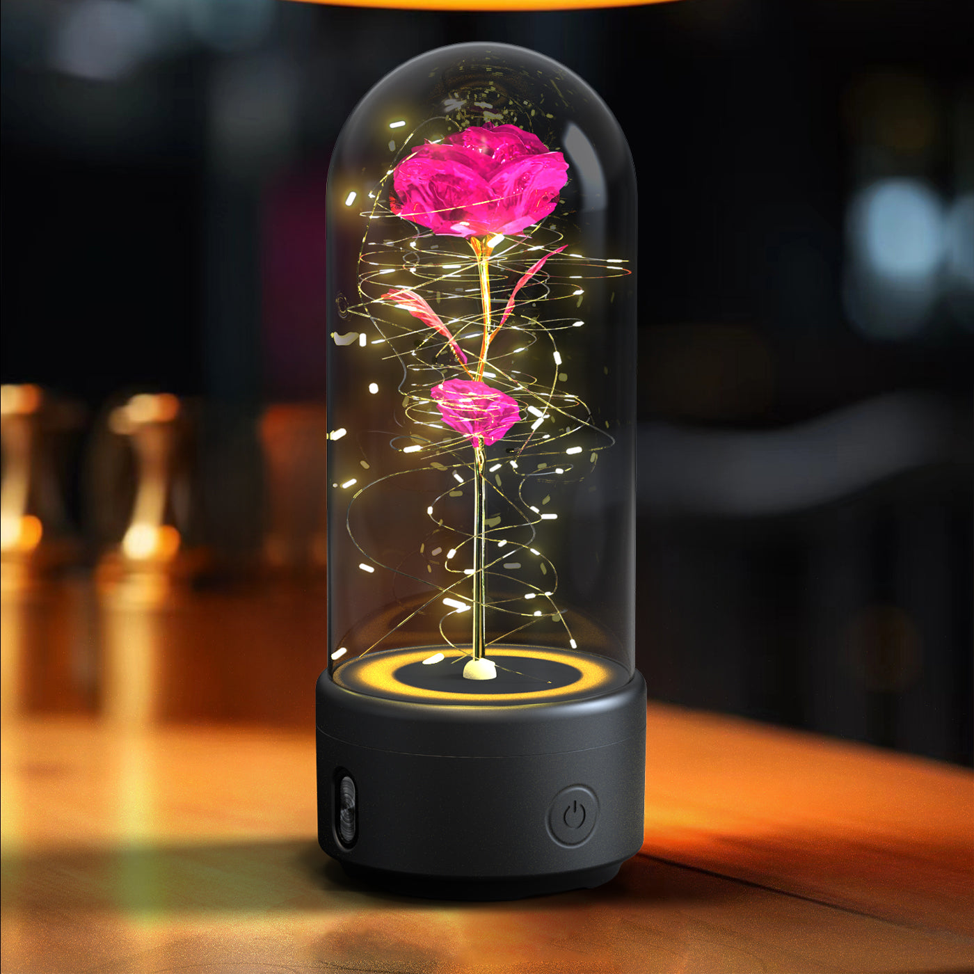 2 In 1 Flowers LED Light And Bluetooth Speaker